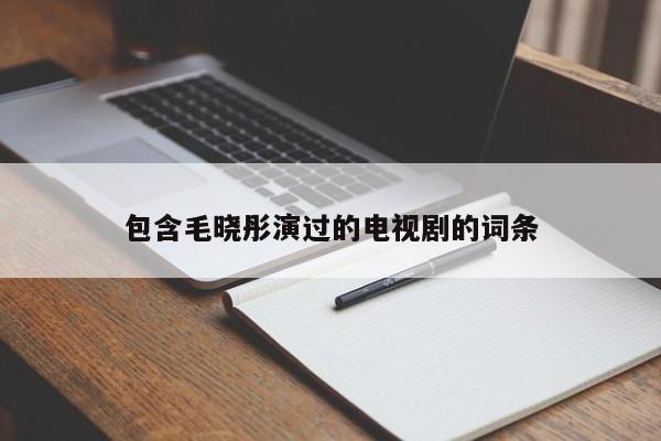 包含毛晓彤演过的电视剧的词条